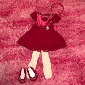 American Girl Merry and Bright Gown Set